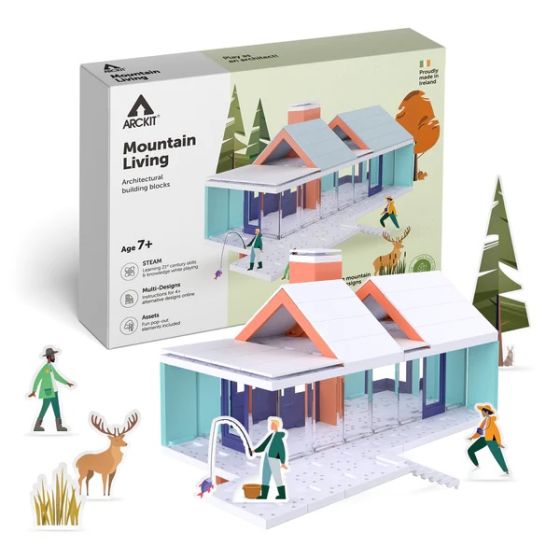 Bundle kit of 6 Arckit Mountain Living Architectural Model Building Kits & Building Plates. A202002X6